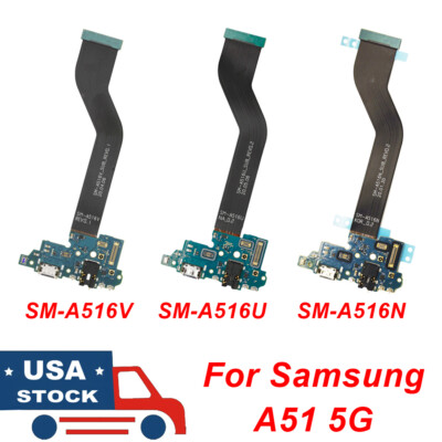 USB Charging Port Board Flex Cable For Samsung Galaxy A51 5G A516V A516U  A516N