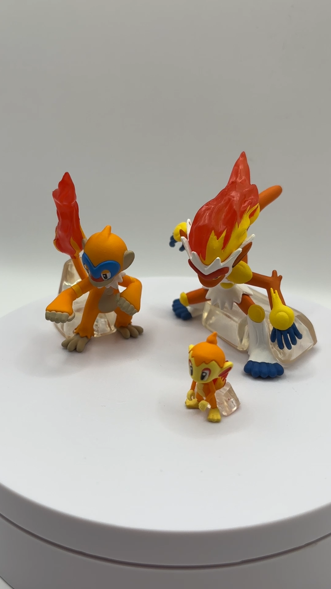 Pokemon Scale World Sinnoh Region Chimchar Monferno Infernape 1/20