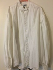 HENRI VALDISE tuxedo Long Puff Sleeves front button down White Men's Shirt