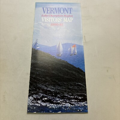 Vermont Lake Champlain Region Visitor's Map 1990-91