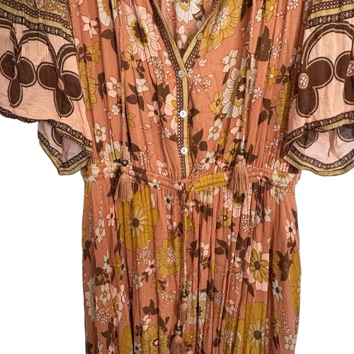 Spell & The Gypsy Dress Size Large Buttercup Gown Sunrise Floral Maxi - Picture 8 of 14