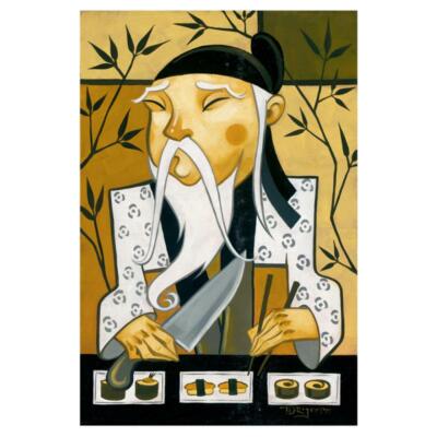 TIM ROGERSON ''KING OF RAW & ROLL'' Hand Signed Ltd Edition Giclee on Canvas w/COA