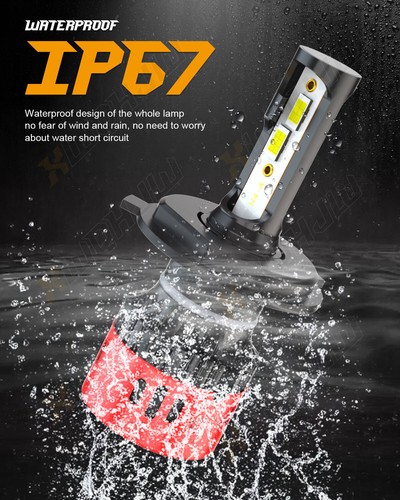 H4 9003 LED Headlight Kit High Low Beam Conversion Kit 6000K White - Foto 12 di 13