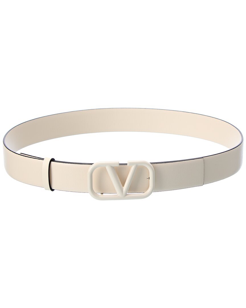 Valentino Vlogo Кожаный ремень 20 мм Женский белый 90 65090₽