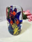 Vtg Murano Style Glass Tropical 6 Fish Aquarium Paperweight - 31oz