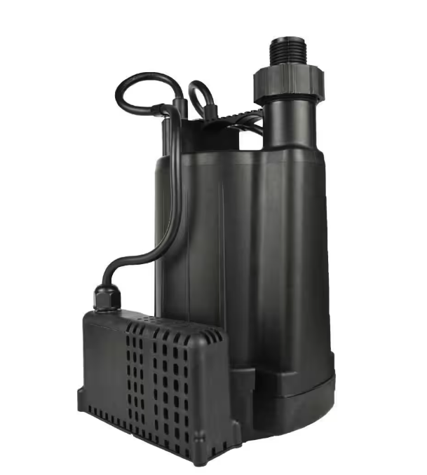 Everbilt Submersible Automatic Utility Pump Model EBAU33 - 1/3 HP -Black READ!