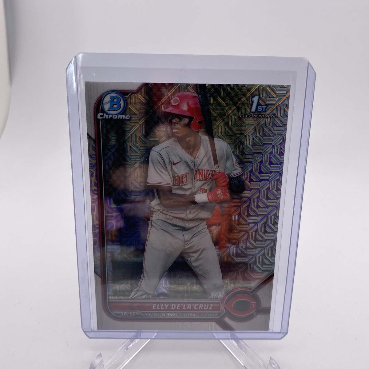 ELLY DE LA CRUZ 2022 Bowman 1st Mega MOJO Chrome Refractor BCP-50 