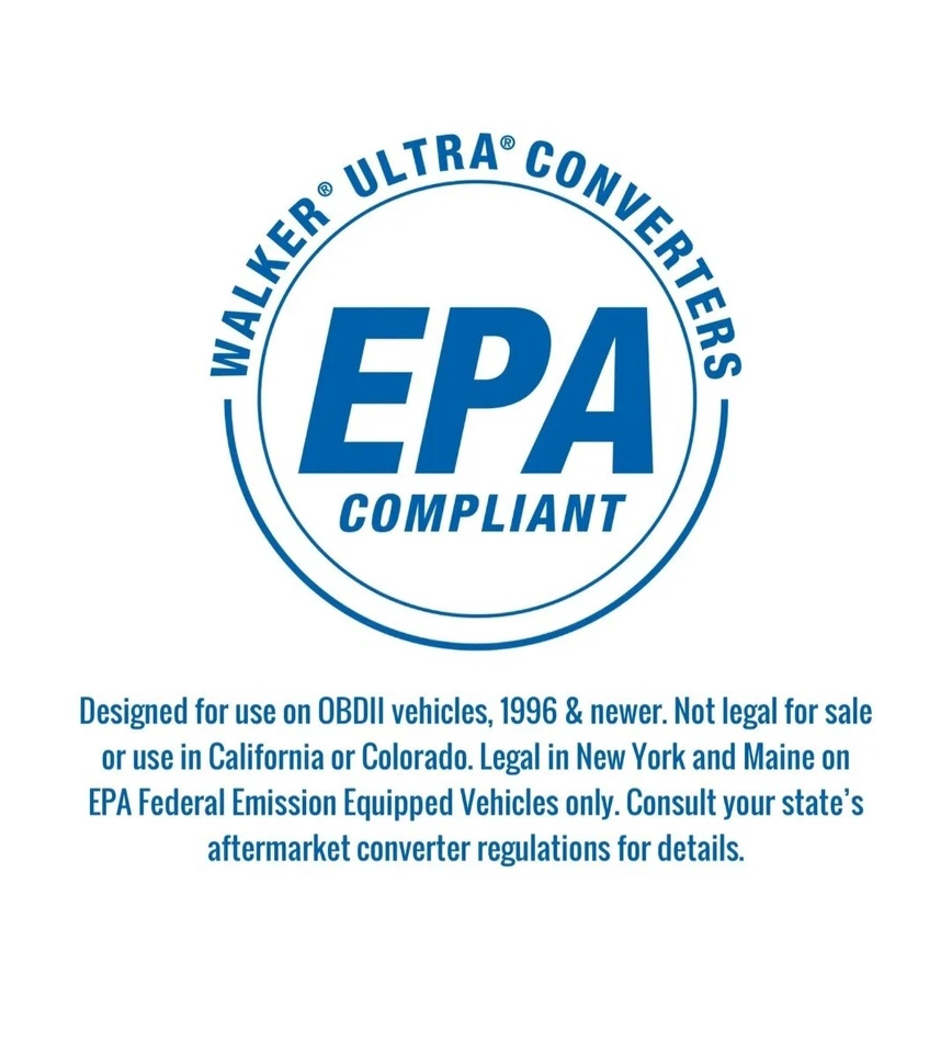 Convertidor catalítico-EPA andador trasero 53794 para 07-12 Nissan Versa 1,8 L-L4 Foto 2 de 2