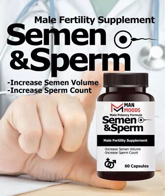 Semen & Speerm Male Supplement Increase Volume & Count Herbal 60ct..