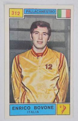 1969-70 Panini Campioni Dello Sport Stickers #312 Enrico Bovone (Italy)