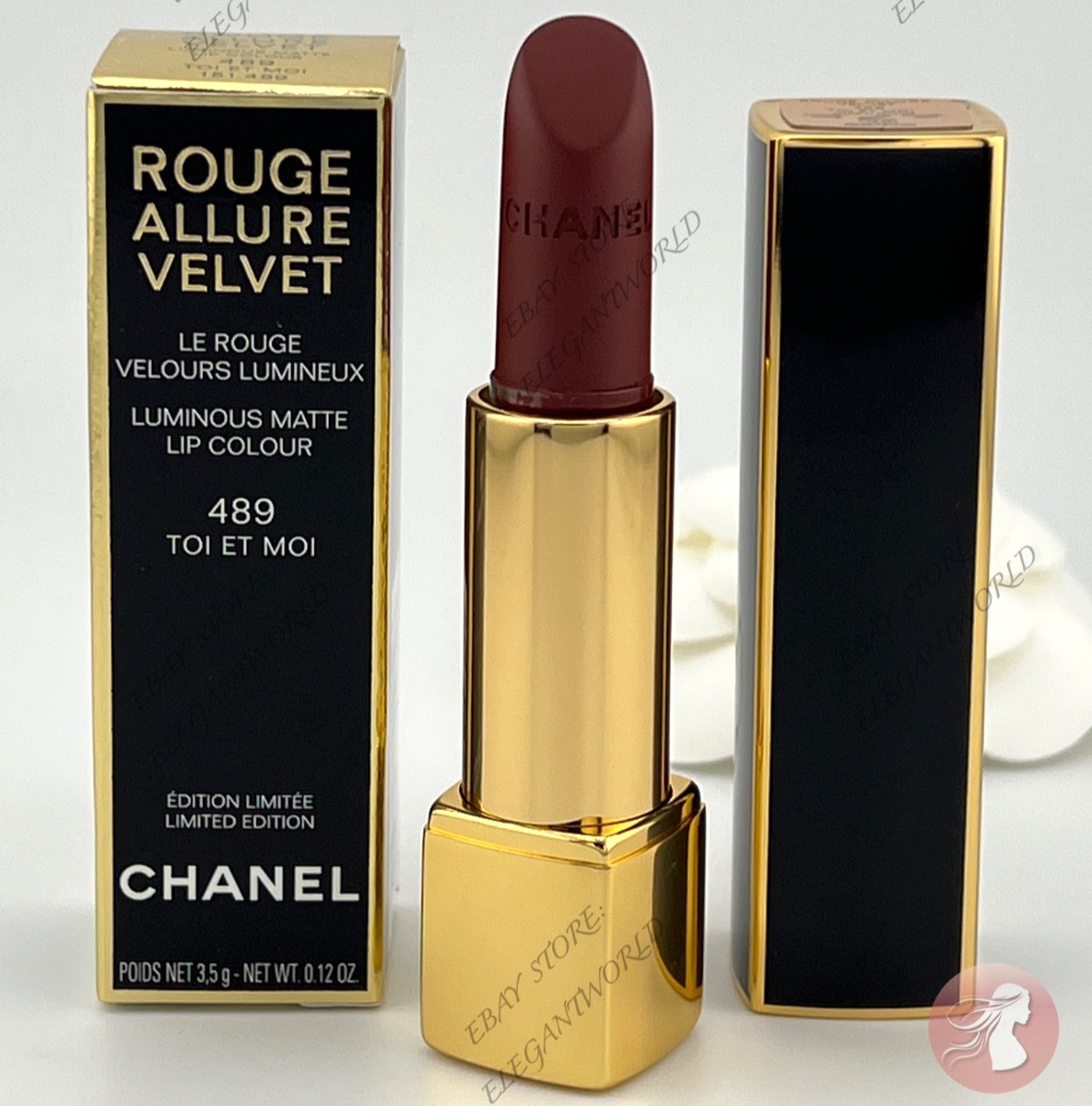 Chanel Rouge Allure Velvet Luminous Matte Lipstick #489 TOI ET MOI