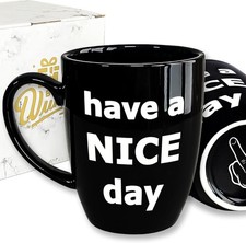 Funny Gifts for Women Men Him Her Husband Wife Mom Dad 13.5 Ounces, Black 