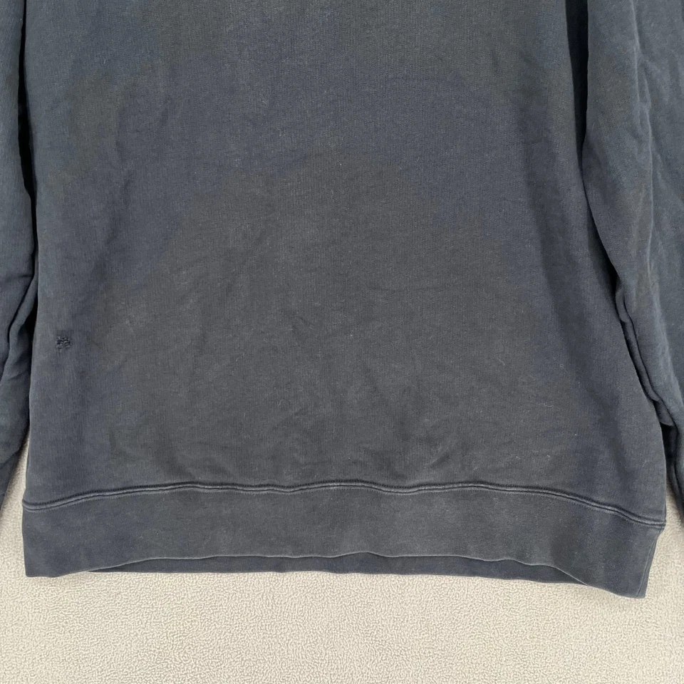 Jersey Sandro Mujer Grande Azul Suéter Logo Bordado Crew Manga Larga Foto 3 de 4