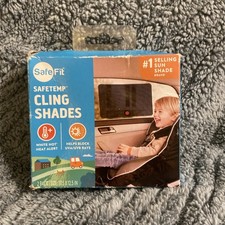 Saferemp Cling Shades 2 Pack Helps Block UVA/UVB Rays White Hot Heat Alert