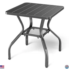 Rilyson Patio Tables Outdoor Coffee Table - Metal Side Tables End Table for