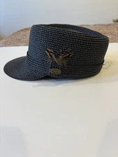 Capas Black Straw Legion Hat Cap Men’s Sz XL NWT