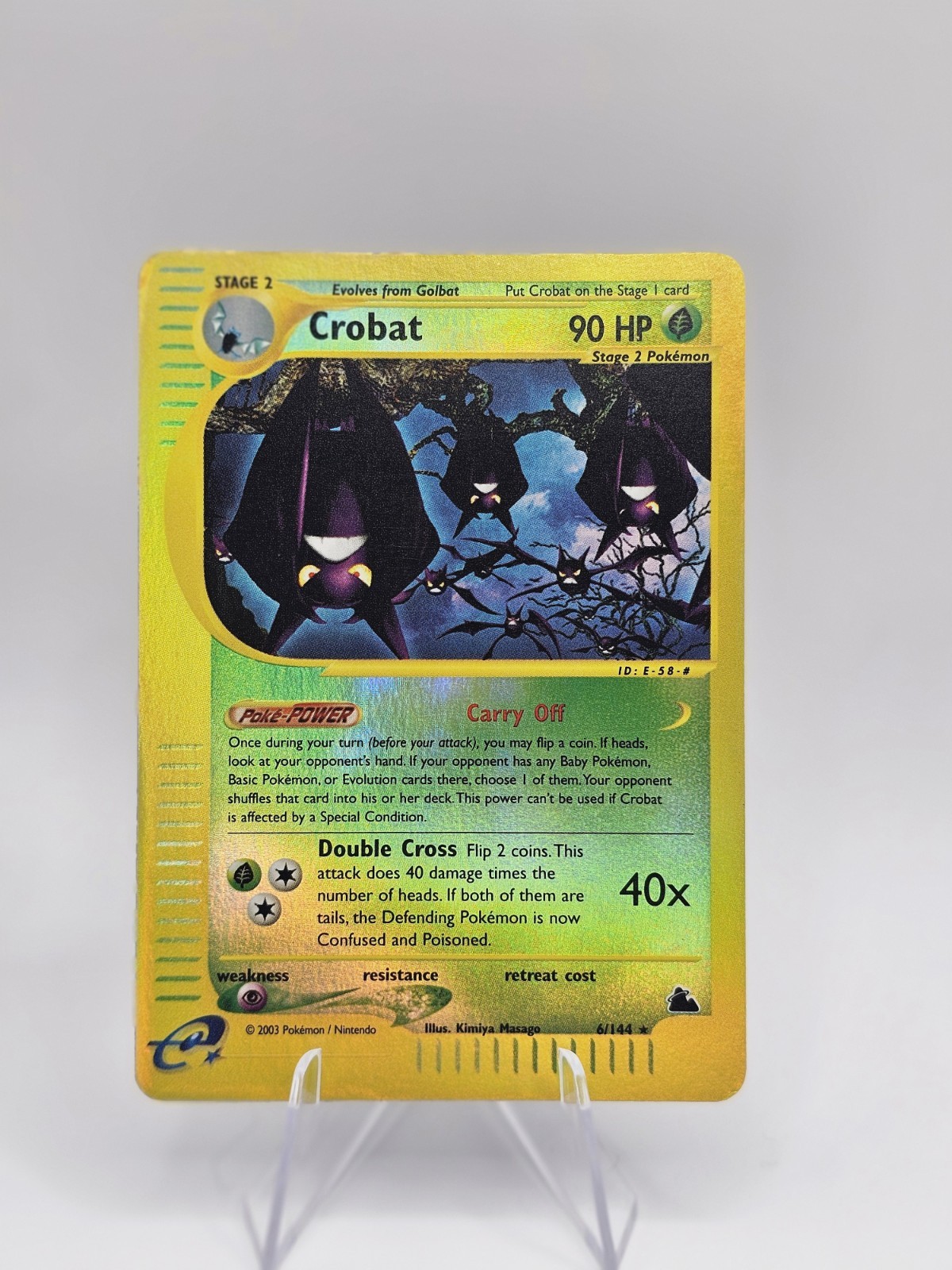 Crobat 6/144 Skyridge Reverse Holo NM