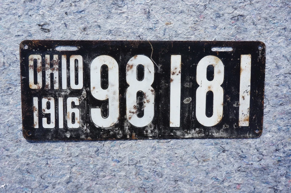Номерной знак 1916 OHIO - Изображение 3 из 4