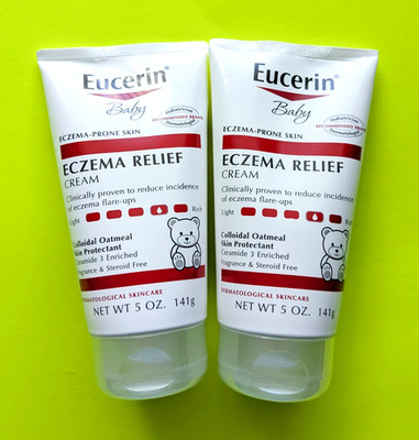 Eucerin Baby Eczema Relief Creme 5 oz - Lot of 2