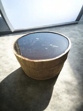 LARGE WATERTIGHT OAK HALF WHISKY BARREL - FOR WILDLIFE MINI POND  - 72CM X 45CM