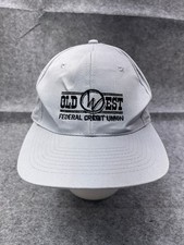 Old West Federal Credit Union KC Hat Cap Snap Back Adult One Size Gray Cotton