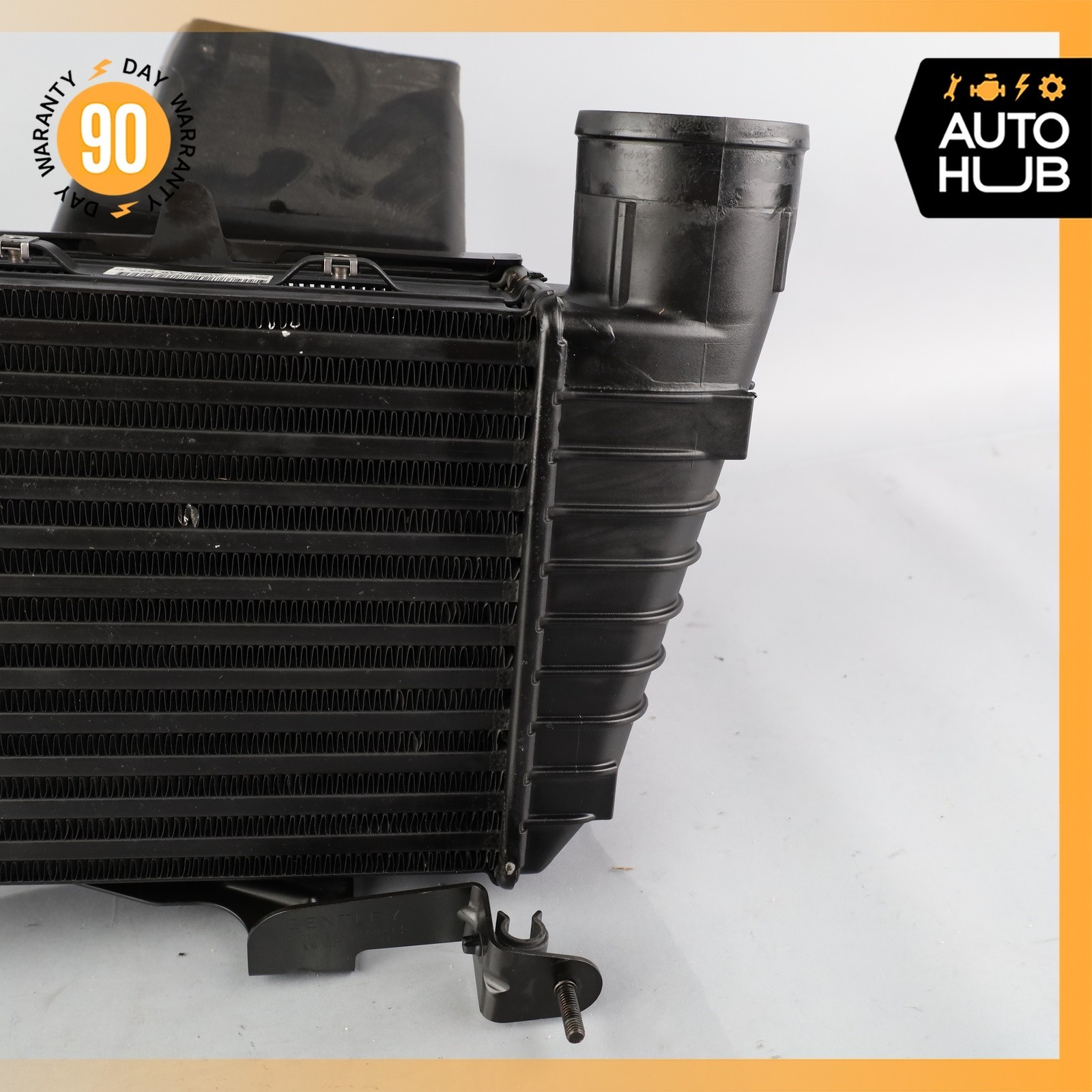 Bentley Continental GTC GT Left SideTurbo Intercooler Radiator w/ Air Duct OEM