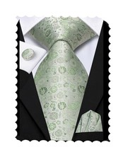 63" 70" Ties for Men Silk Extra Long Mens Ties Set and Pocket Square