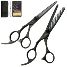 New Washi Shears Professional Black Dragon Lefty Set In Size 5.5
