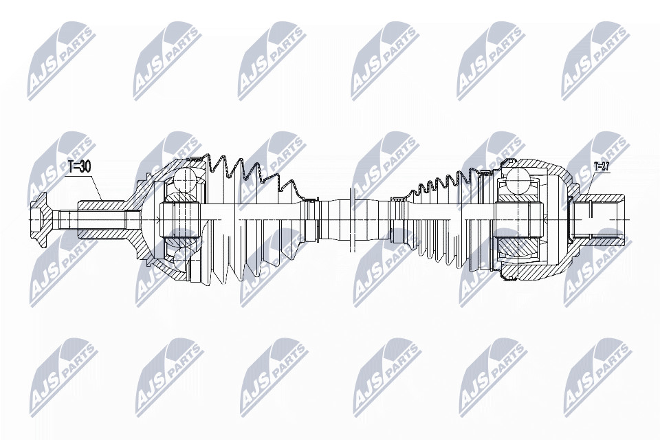 Front Right NTY OE NPW-ME-059 Drive Shaft for MERCEDES-BENZ