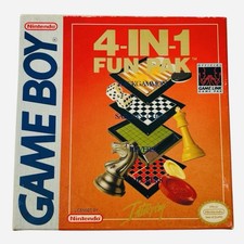 Game Boy 4-in-1 Nintendo CIB W/ Registration Card Vintage Chess Reversi Checkers