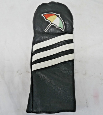 RARE ''Stitch'' Arnold Palmer Umbrella Black Leather Headcover Fairway Wood 11 x 4