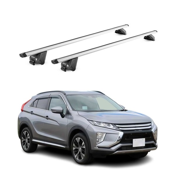 DachträGer FüR Mitsubishi Eclipse Cross 2018-2026 100Kg Aluminium Silber 2X ABE-image