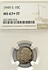 1949 S Roosevelt Dime  *NGC MS67+ Full Torch*
