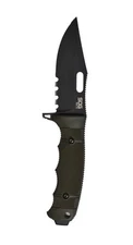 SOG Seal FX Serrated Fixed Blade Knife 4.25" CPM-S35VN Steel Blade OD GRN Handle