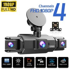 4 Kanal 360° Panorama Dashcam Nachtsicht 1080P Autokamera Nachtsicht Parkmonitor