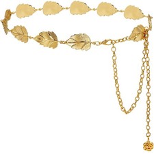 Metal Waist Chain Body Jewelry Link Belt for Women Girls Gold 2