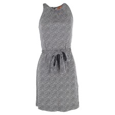 Tory Burch Printed Belted Knee-Length Dress In  Silk Women Black Size 4