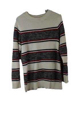 Barbour Damen Baumwolle Rundhalsausschnitt Sweatshirt Strick Größe 10 Beige