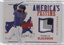 2022 Chronicles America's Pastime Swatches Holo Gold 1/10 Charlie Blackmon 0hj7
