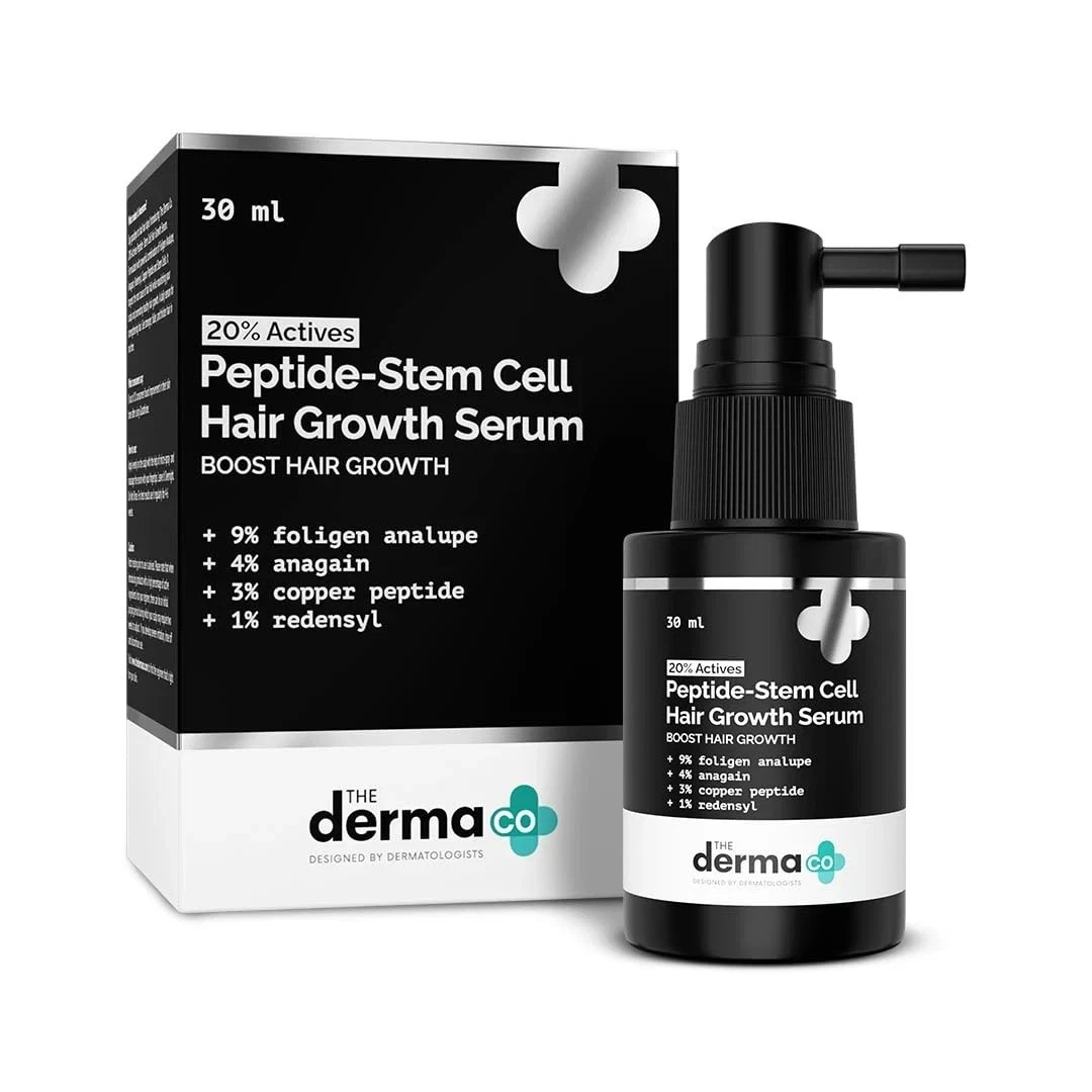 The Derma Co 20% Actives Peptide Stem Cell Hair Growth Serum - 30 ML