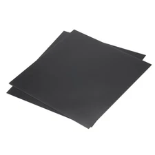 Black ABS Plastic Sheet 10 x 10 x 0.04 Inch for DIY Crafts Pack of 2 Pcs