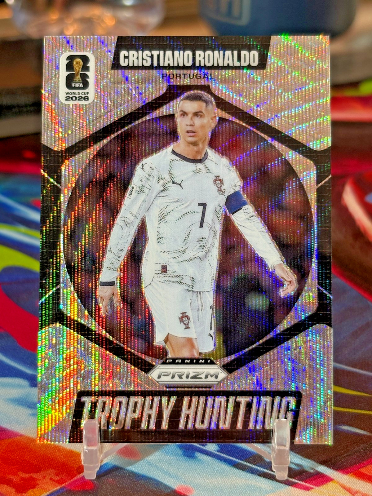 2026 Panini Prizm FIFA World Cup "Trophy Hunting" CRISTIANO RONALDO #17 **Prizm view 1
