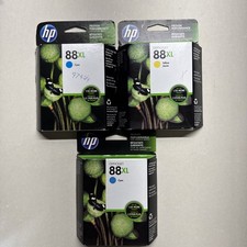 3pk New Genuine Officejet Pro K5400 K550 HP 88XL Color Ink Cartridges C9393AN