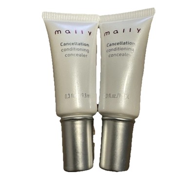 Mally Beauty Cancellation Conditioning Concealer medium .3 Oz Lot Of 2