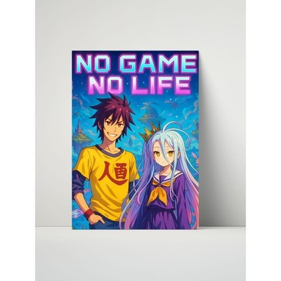 No Game No Life   Sora & Shiro Edition   8x10 Metal Print