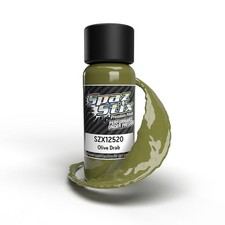 Spaz Stix 12520 - Olive Drab Airbrush Ready Paint, 2oz Bottle