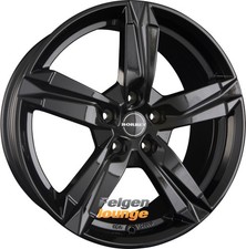 4x BORBET T10 Black Glossy 7x17 ET49 5x112 Alufelgen 17 Zoll