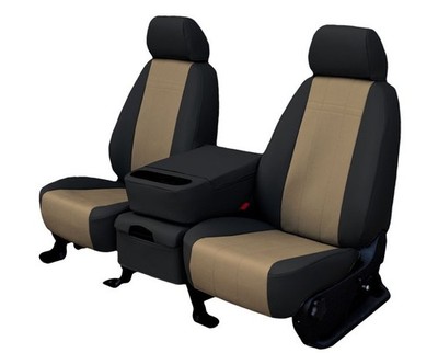 CalTrend Car Seat Covers Fit Ford Excursion 2000-2002 Beige Faux Leather Custom