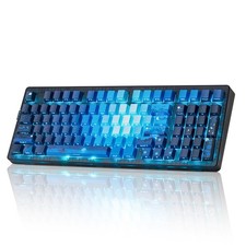 ZORNHER ZH980 Mechanical Keyboard,95 Blue Creamy Keyboard with Number Pad,Ho...