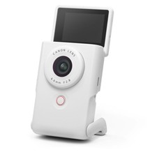 Canon PowerShot V10 Vlogging Camera 20.1 MP 5x Optical Zoom Built-in Wi-Fi White